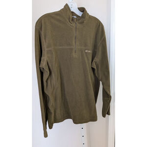 Columbia fleece Warm deep olive / moss green jacket M/L
